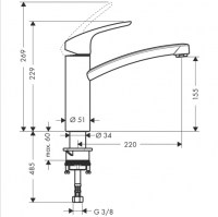 HANSGROHE COCINA FOCUS E2